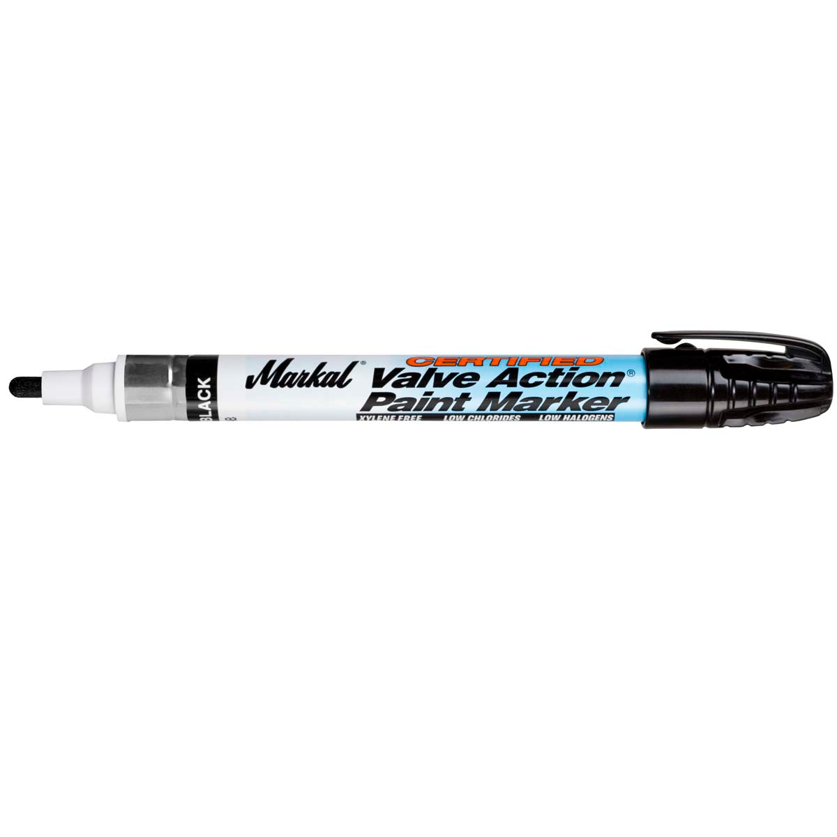 Markal 096883 Certified Valve Action Liquid Paint Marker - Black