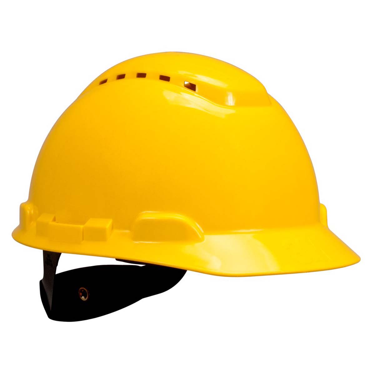 3M H-702V  Hard Hat H -702V - Vented Yellow 4 -Point Ratchet Suspension -