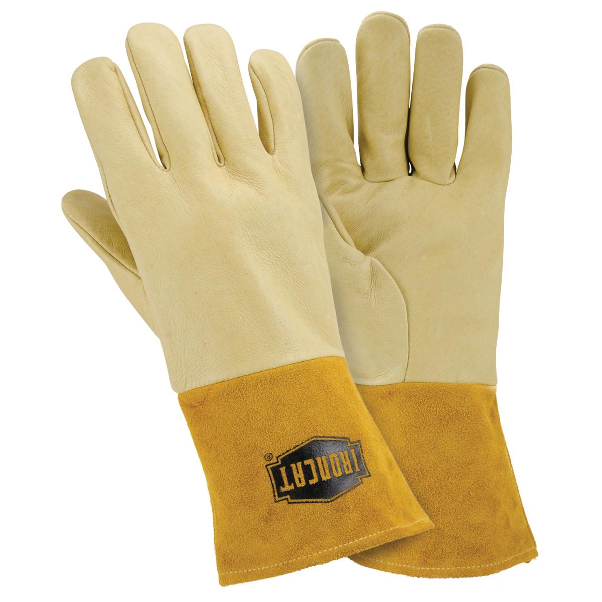 West Chester 6021/L Heavyweight top grain pigskin MIG welding glove - straight thumb - Kevlar sewn