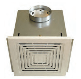 Ceiling Mount Ventilator Fan With Grille & Backdraft Damper  (FF100) - Voomi Supply