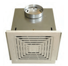 Ceiling Mount Ventilator Fan With Grille & Backdraft Damper  (FF200) - Voomi Supply