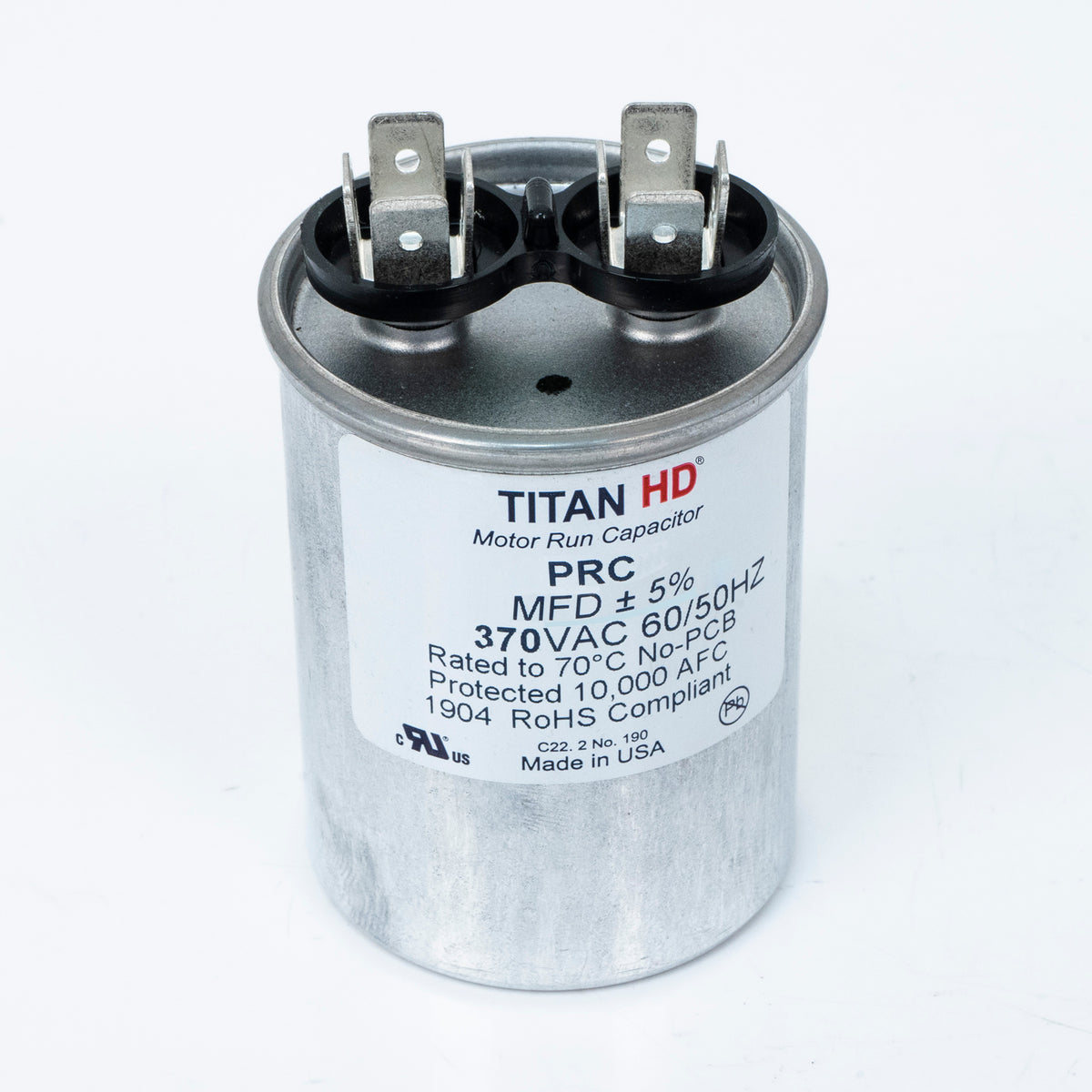 Packard PRC15A 15 MFD Round Motor Run Capacitor (370V)