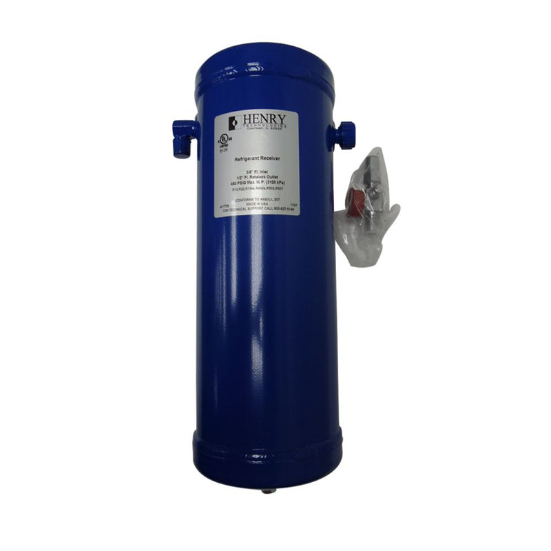 Henry Technologies S-8060 Vertical Receiver Liquid Refrigerant, 1/4 Flare