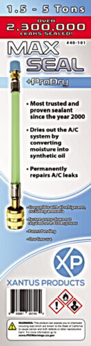 Xantus 40-101 Products Max Seal + Prodry Direct Inject A/C Leak Sealant 1.5 - 5 Tons