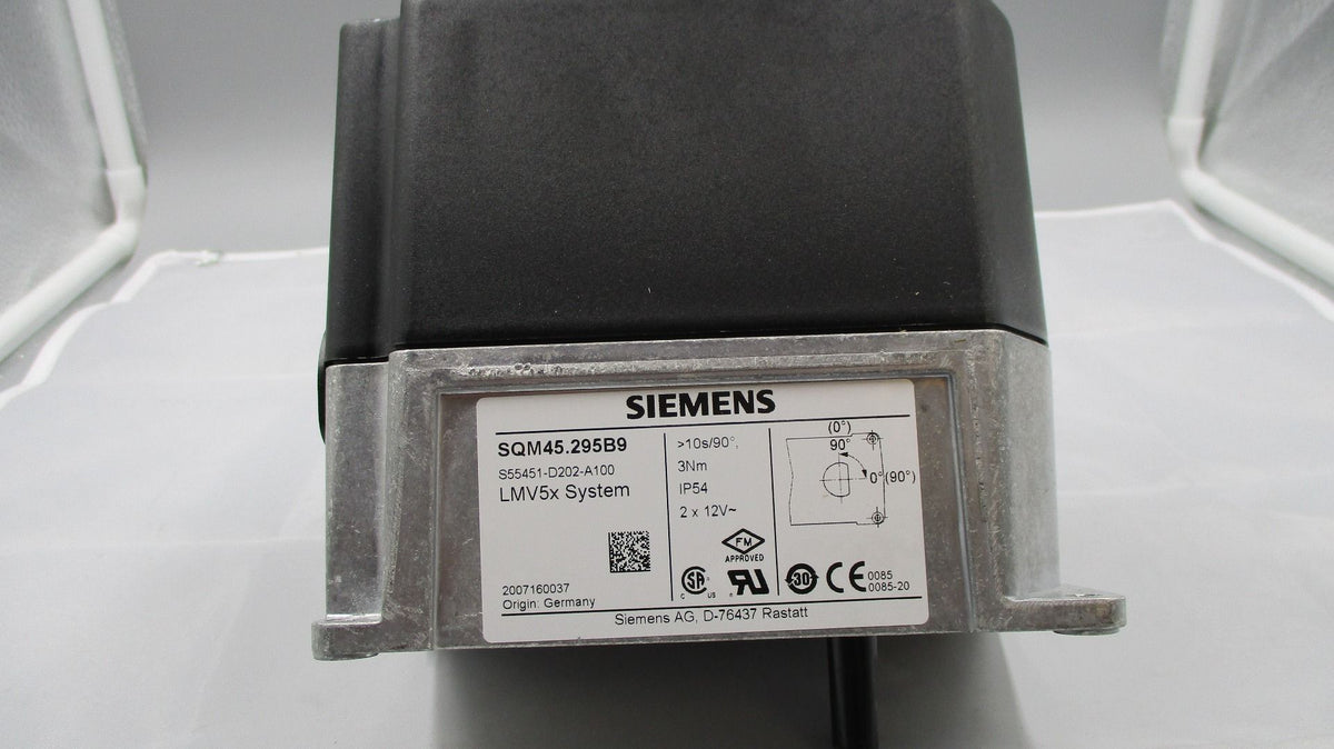 SIEMENS SQM45.295B9 Actuator 27in-lb 10/120s