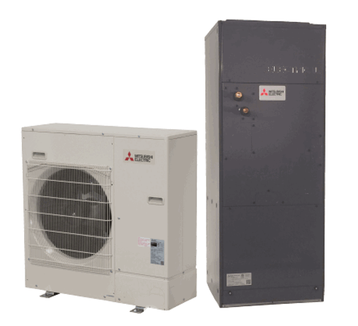 Mitsubishi M-Series 24000 BTU Multi-Position Heat Pump Air Conditioning System - 18 SEER