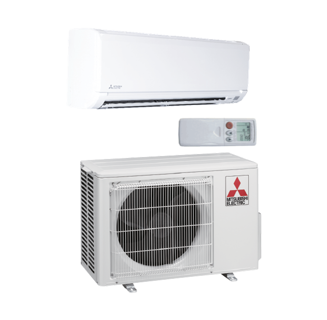 Mitsubishi M-Series 24000 BTU Wall Mounted Heat Pump Air Conditioning System - 16 SEER