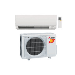 Mitsubishi M-Series 12000 BTU Wall Mounted HyperHeat Heat Pump Air Conditioning System - 26.1 SEER