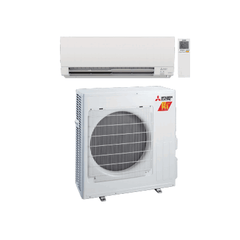 Mitsubishi M-Series 15000 BTU Wall Mounted HyperHeat Heat Pump Air Conditioning System - 22 SEER