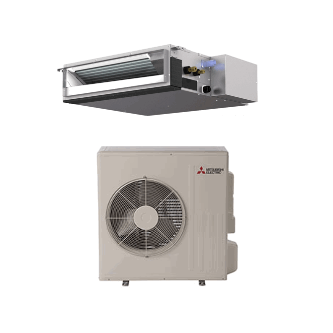 Mitsubishi P-Series 24000 BTU Horizontal Ducted Cooling Only Air Conditioning System - 19.6 SEER