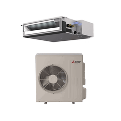 Mitsubishi P-Series 18000 BTU Horizontal Ducted Heat Pump Air Conditioning System - 19.9 SEER