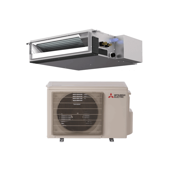 Mitsubishi P-Series 12000 BTU Horizontal Ducted Cooling Only Air Conditioning System - 21.1 SEER