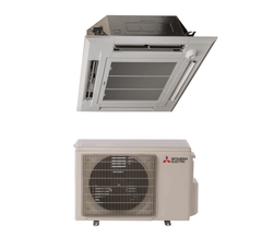 Mitsubishi P-Series 12000 BTU Ceiling Cassette Cooling Only Air Conditioning System - 27 SEER